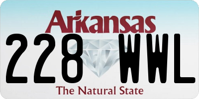 AR license plate 228WWL