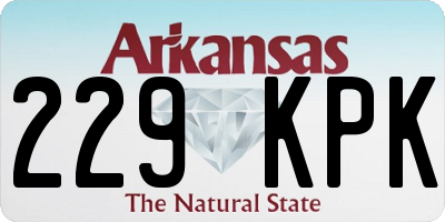 AR license plate 229KPK