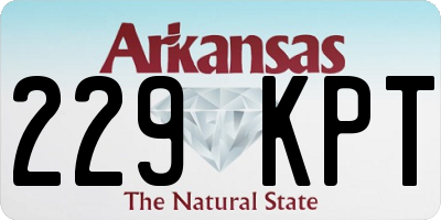 AR license plate 229KPT
