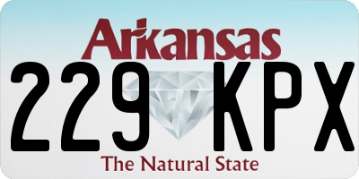 AR license plate 229KPX