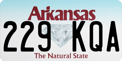 AR license plate 229KQA