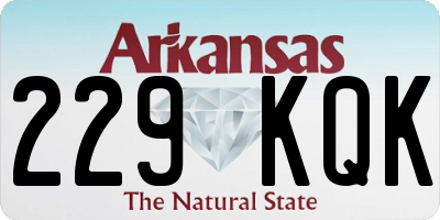 AR license plate 229KQK