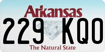 AR license plate 229KQO