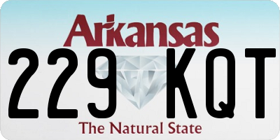 AR license plate 229KQT