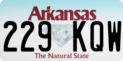 AR license plate 229KQW