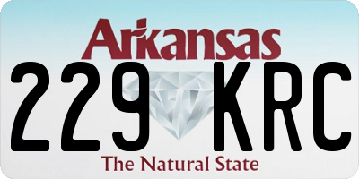 AR license plate 229KRC