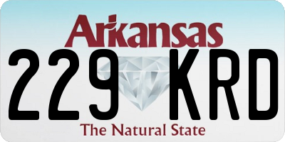 AR license plate 229KRD