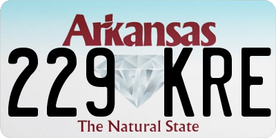 AR license plate 229KRE