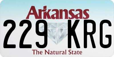 AR license plate 229KRG