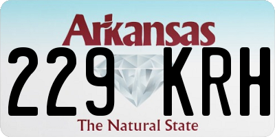 AR license plate 229KRH