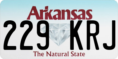 AR license plate 229KRJ