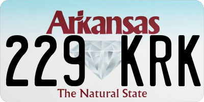 AR license plate 229KRK