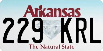 AR license plate 229KRL