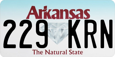 AR license plate 229KRN