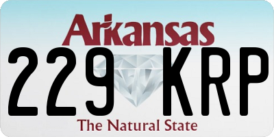 AR license plate 229KRP