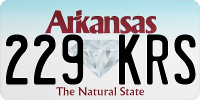 AR license plate 229KRS