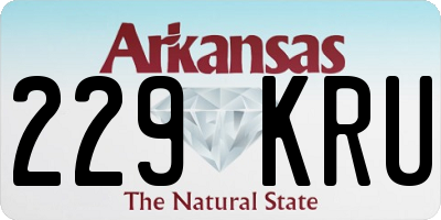 AR license plate 229KRU
