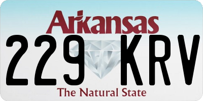 AR license plate 229KRV