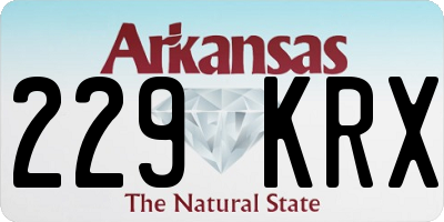 AR license plate 229KRX