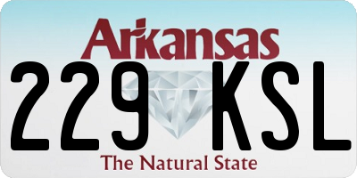 AR license plate 229KSL
