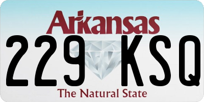 AR license plate 229KSQ