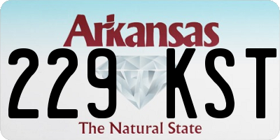 AR license plate 229KST