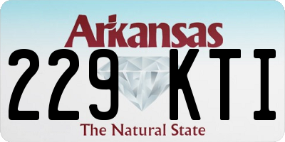 AR license plate 229KTI
