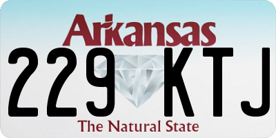 AR license plate 229KTJ