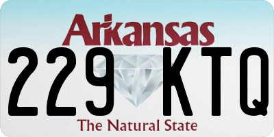 AR license plate 229KTQ