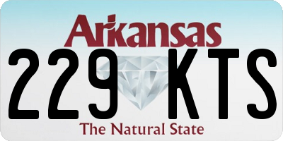 AR license plate 229KTS