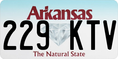 AR license plate 229KTV