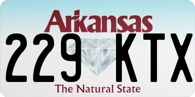 AR license plate 229KTX