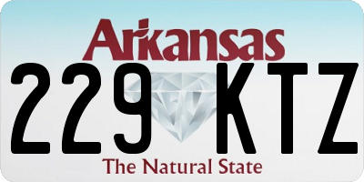 AR license plate 229KTZ