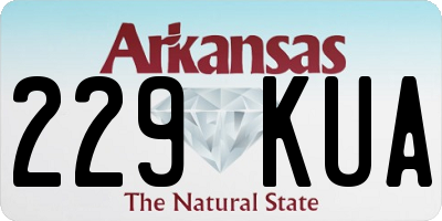 AR license plate 229KUA