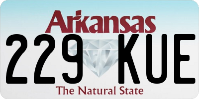 AR license plate 229KUE