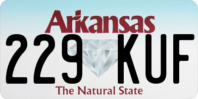 AR license plate 229KUF