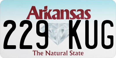 AR license plate 229KUG