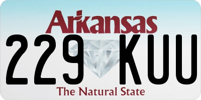 AR license plate 229KUU