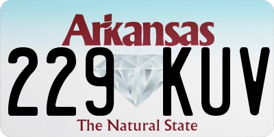 AR license plate 229KUV