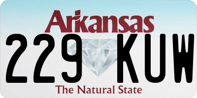 AR license plate 229KUW