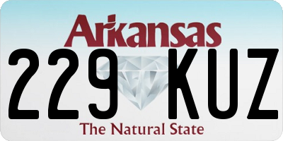 AR license plate 229KUZ