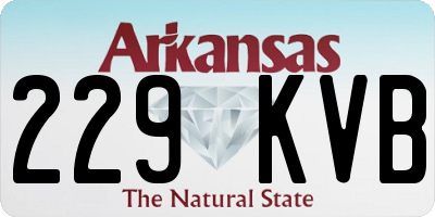 AR license plate 229KVB