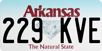 AR license plate 229KVE