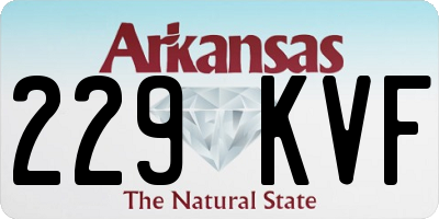 AR license plate 229KVF