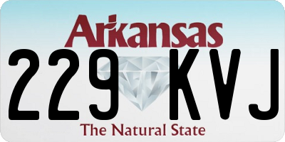 AR license plate 229KVJ