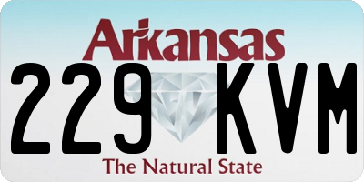 AR license plate 229KVM