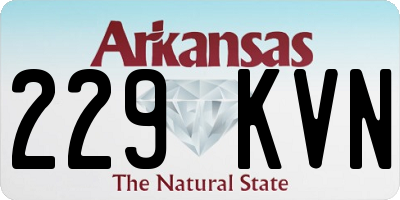 AR license plate 229KVN