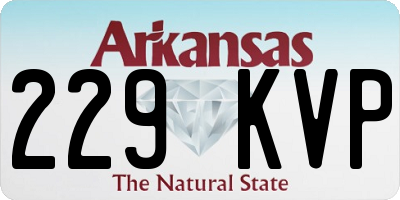 AR license plate 229KVP
