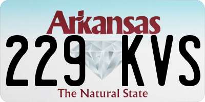 AR license plate 229KVS