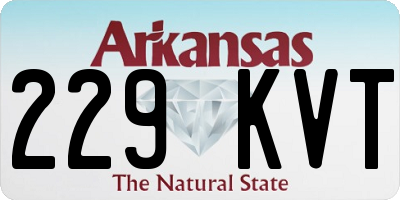 AR license plate 229KVT